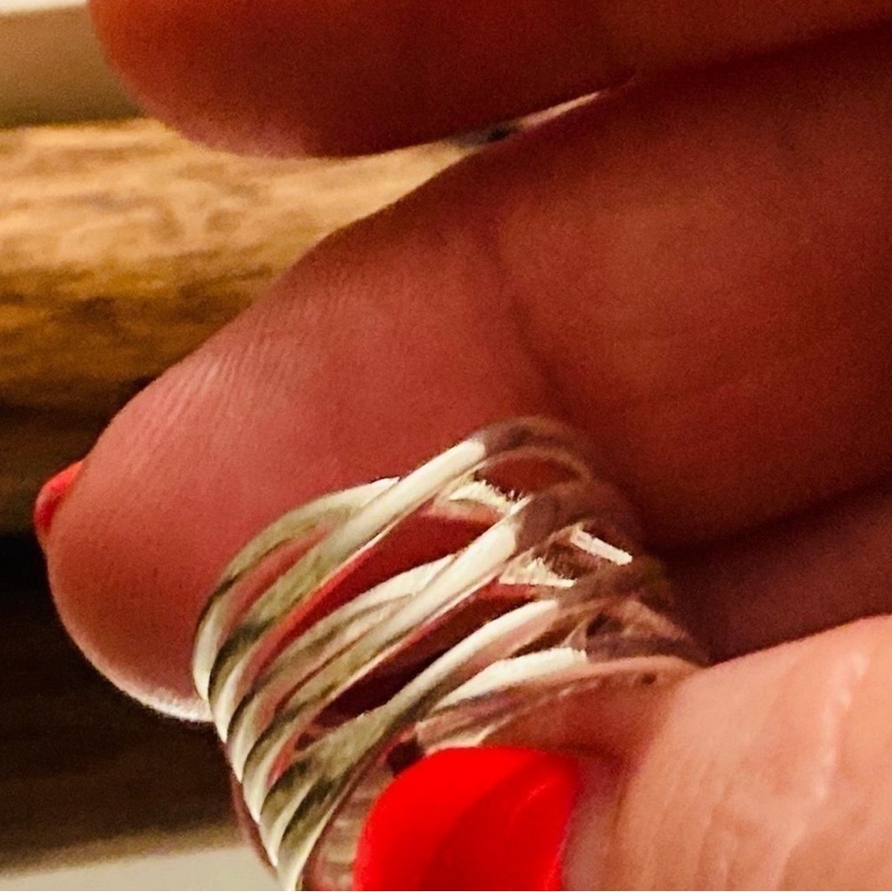 925 Sterling Silver Simplistic Ring - image 4